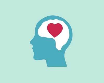 Rysunek serca w mózgu jako zobrazowanie inteligencji emocjonalnej